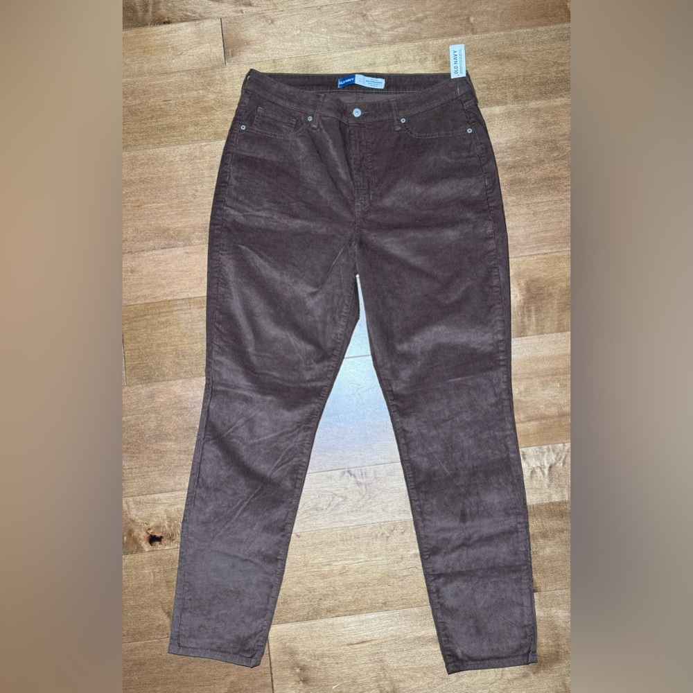 (NWT) Women’s Old Navy Brown High-Rise OG-Straight Chino 14 Tall